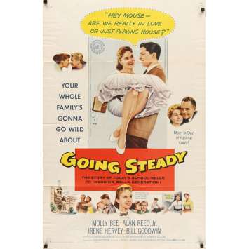 GOING STEADY Affiche Originale US '58 Alan Reed Movie poster