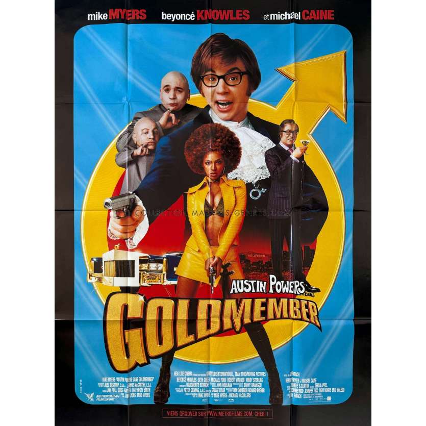 AUSTIN POWERS IN GOLDMEMBER French Movie Poster- 47x63 in. - 2002 - Jay Roach, Mike Myers