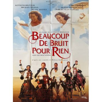 MUCH ADO ABOUT NOTHING French Movie Poster- 47x63 in. - 1993 - Kenneth Branagh, Keanu Reeves