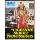 LA LYCEENNE SEDUIT LES PROFESSEURS Affiche de film- 120x160 cm. - 1979 - Gloria Guida, Mariano Laurenti