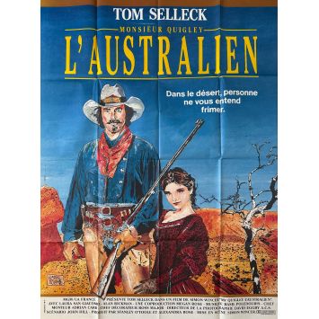 QUIGLEY DOWN UNDER French Movie Poster- 47x63 in. - 1990 - Simon Wincer, Tom Selleck