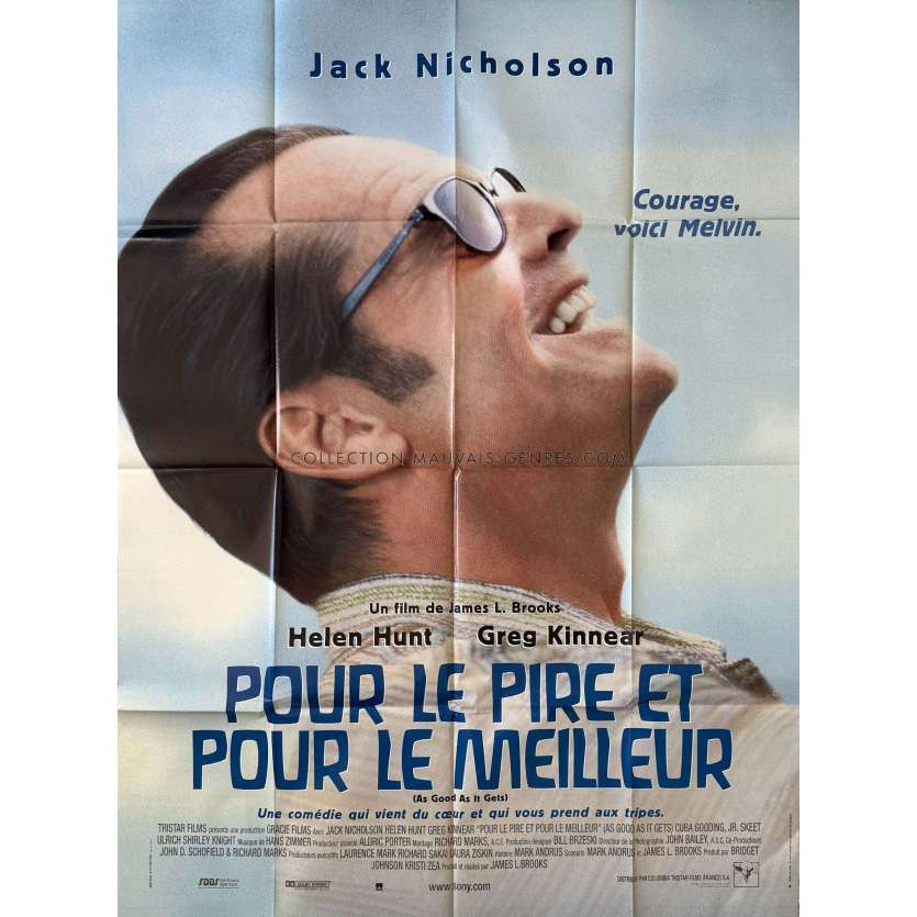 AS GOOD AS IT GETS French Movie Poster- 47x63 in. - 1997 - James L. Brooks, Jack Nicholson