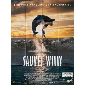 FREE WILLY French Movie Poster- 47x63 in. - 1993 - Simon Wincer, Jason James Richter