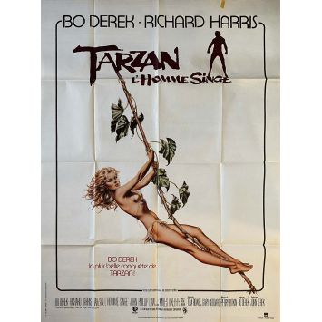 TARZAN THE APE MAN French Movie Poster- 47x63 in. - 1981 - John Derek, Bo Derek