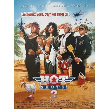 HOT SHOTS 2 Affiche de film- 40x54 cm. - 1993 - Charlie Sheen, Jim Abrahams