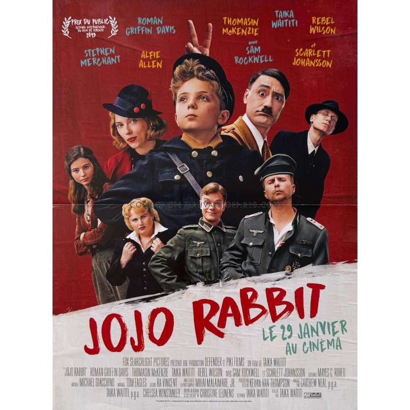 JOJO RABBIT Affiche de film- 40x54 cm. - 2019 - Roman Griffin Davis, Taika Waititi