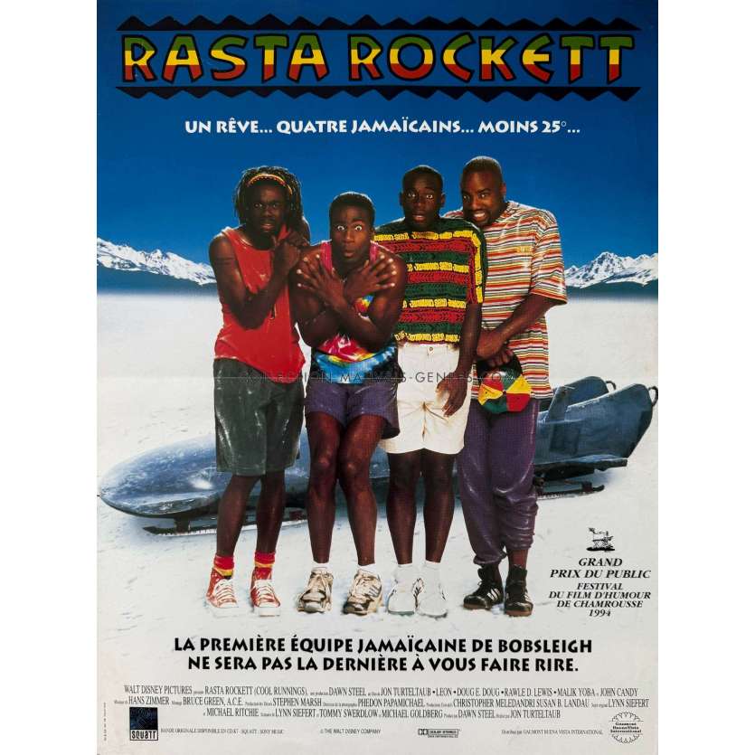 COOL RUNNINGS French Movie Poster- 15x21 in. - 1993 - Jon Turteltaub, John Candy