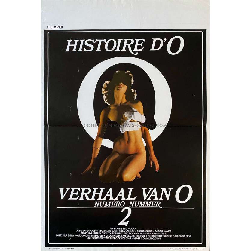 HISTOIRE D'O 2 Affiche de film- 35x55 cm. - 1984 - Sandra Wey, Eric Rochat