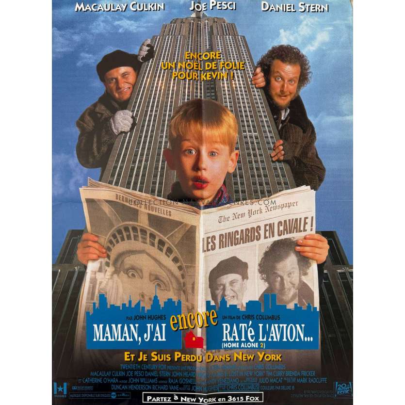 HOME ALONE 2 French Movie Poster- 23x32 in. - 1992 - Chris Columbus, Macaulay Culkin