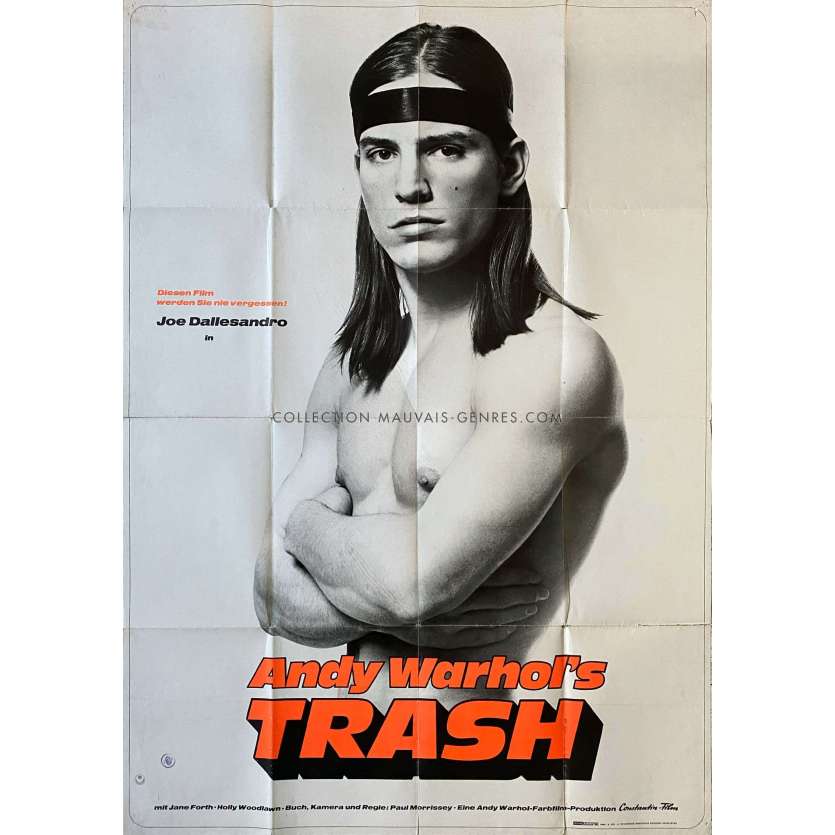 TRASH Affiche de film- 118x83 cm. - 1970 - Paul Morrissey, Andy Warhol