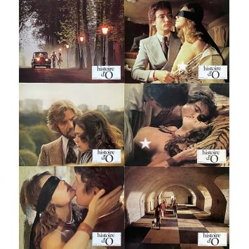 THE STORY OF O French Lobby Cards x6 - 9x12 in. - 1975 - Just Jaeckin, Corinne Cléry