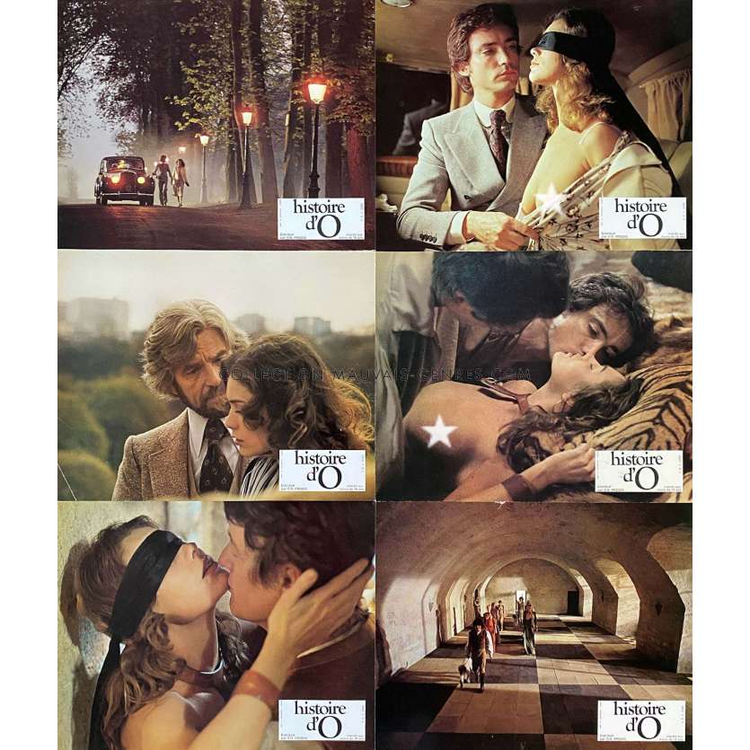 THE STORY OF O French Lobby Cards x6 - 9x12 in. - 1975 - Just Jaeckin, Corinne Cléry