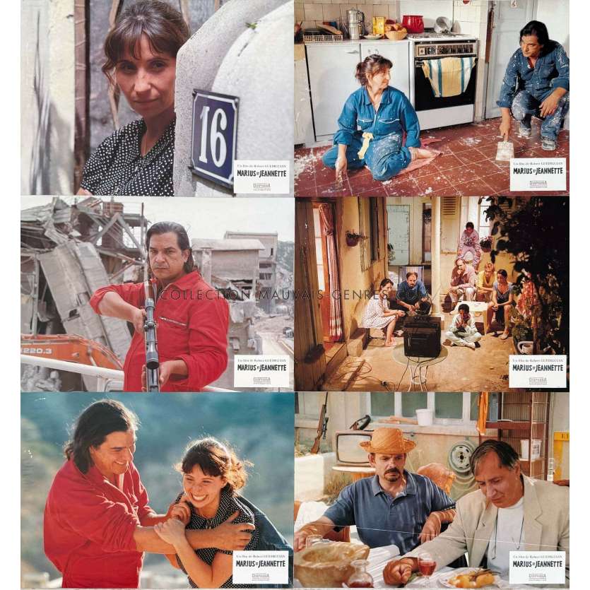 MARIUS AND JEANNETTE French Lobby Cards x6 - 9x12 in. - 1997 - Robert Guédigian, Ariane Ascaride