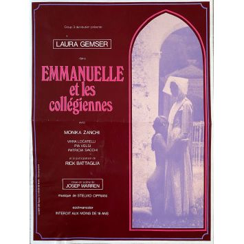 EMMANUELLE ET LES COLLEGIENNES Synopsis- 24x30 cm. - 1977 - Laura Gemser, Josep Warren