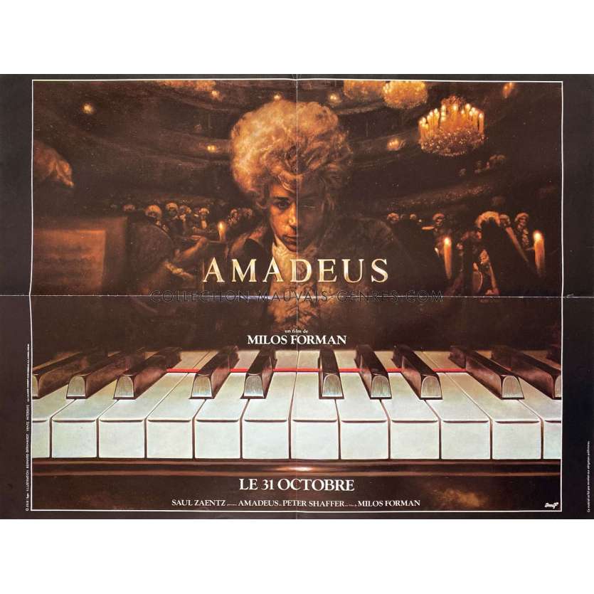 AMADEUS Affiche de cinéma- 60x80 cm. - 1984 - F. Murrray Abraham, Milos Forman