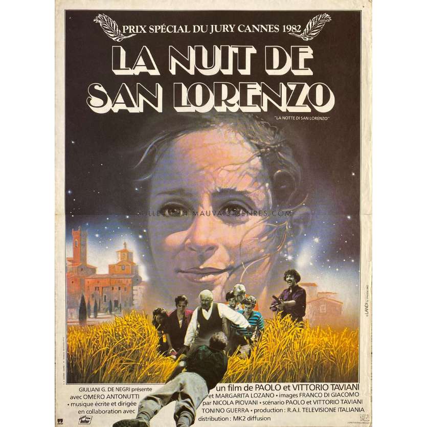 LA NUIT DE SAN LORENZO Affiche de film- 40x54 cm. - 1982 - Omero Antonutti, Paolo Taviani