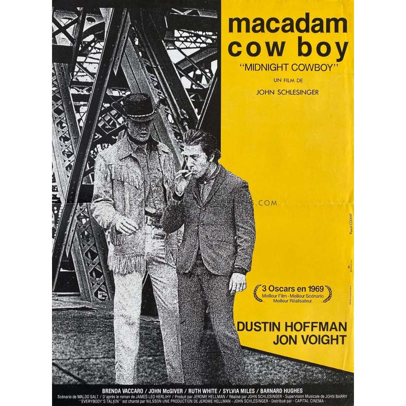 MACADAM COWBOY Affiche de film- 40x54 cm. - 1969/R1970 - Dustin Hoffman, John Schlesinger