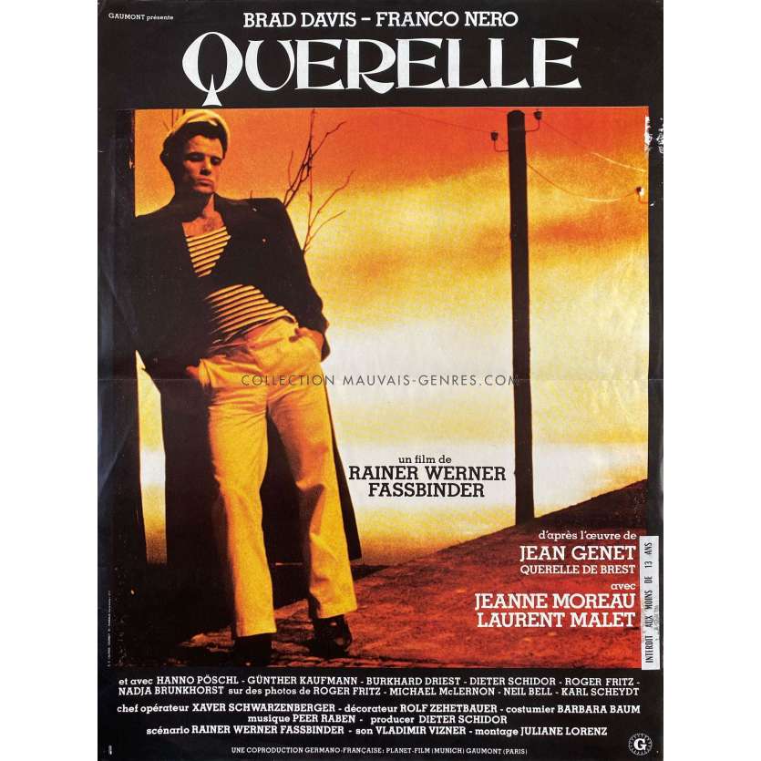 QUERELLE Affiche de film- 40x54 cm. - 1982 - Brad Davis, R. W. Fassbinder