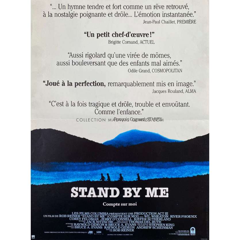 STAND BY ME French Movie Poster- 15x21 in. - 1986 - Rob Reiner, River Phoenix