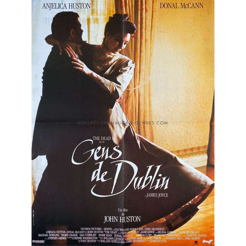 LES GENS DE DUBLIN Affiche de film- 60x80 cm. - 1987 - Anjelica Huston, John Huston