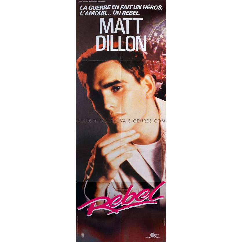 REBEL Affiche de film- 60x160 cm. - 1985 - Matt Dillon, Michael Jenkins