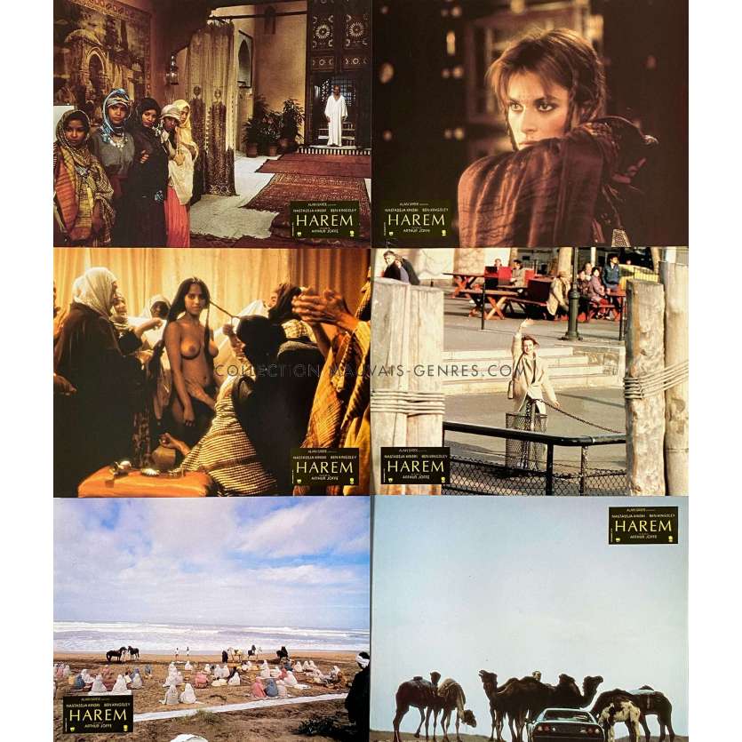 HAREM French Lobby Cards x6 - 9x12 in. - 1985 - Arthur Joffe, Nastassja Kinski