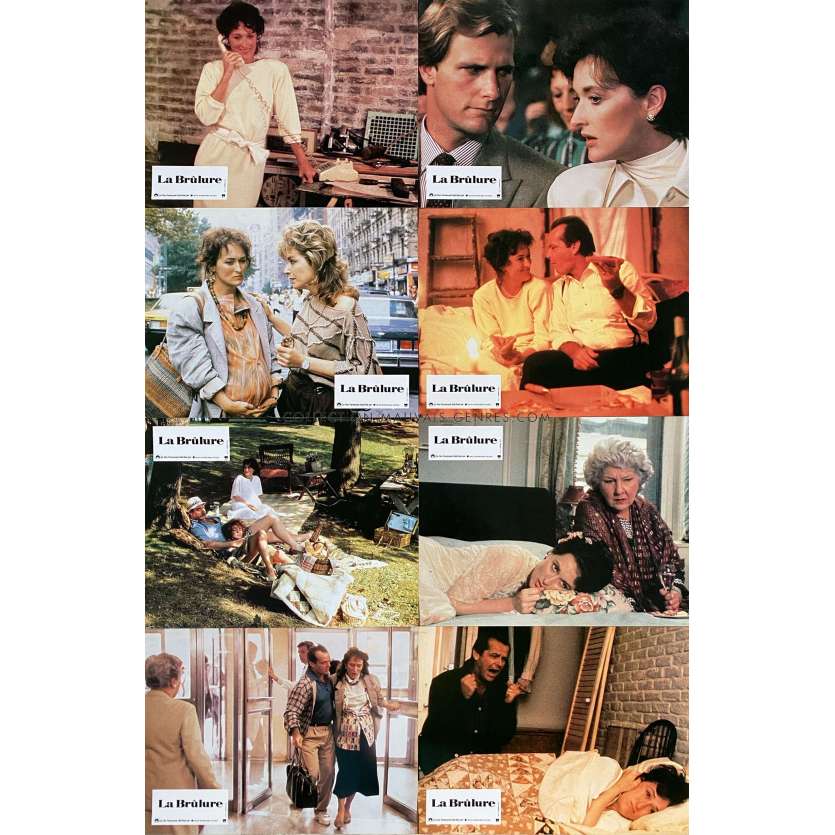 HEARTBURN French Lobby Cards x8 - 9x12 in. - 1986 - Mike Nichols, Jack Nicholson