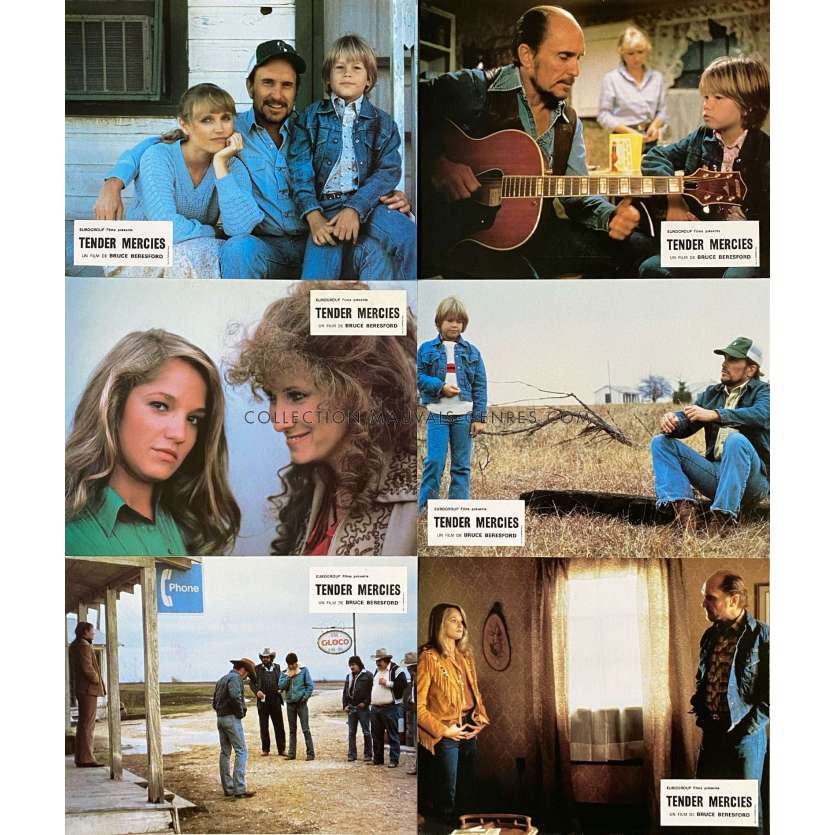 TENDER MERCIES Photos de film x6 - 21x30 cm. - 1983 - Robert Duval, Bruce Beresford