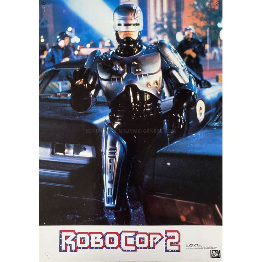 ROBOCOP 2 German Lobby Card N01 - 9x11,5 in. - 1990 - Irvin Kershner, Peter Weller