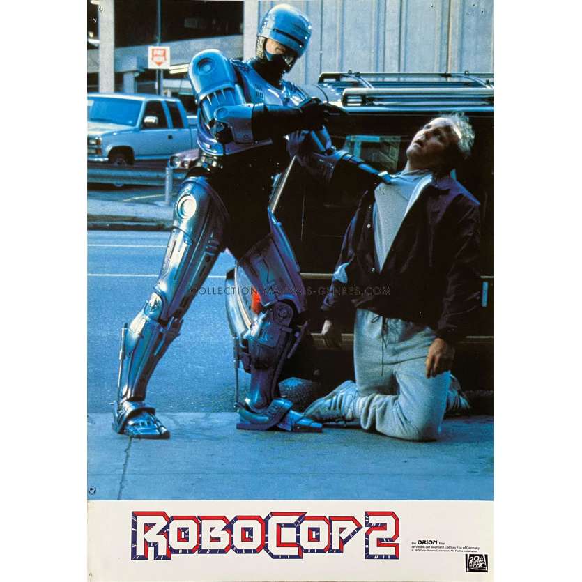 ROBOCOP 2 German Lobby Card N03 - 9x11,5 in. - 1990 - Irvin Kershner, Peter Weller