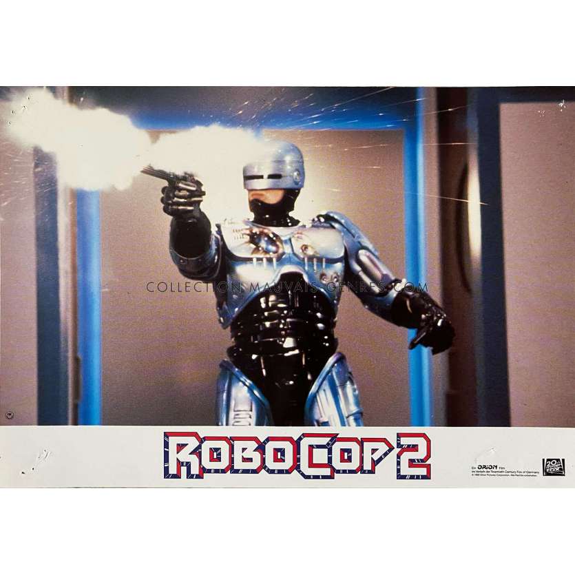 ROBOCOP 2 German Lobby Card N04 - 9x11,5 in. - 1990 - Irvin Kershner, Peter Weller