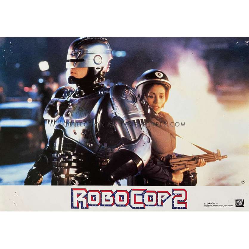 ROBOCOP 2 German Lobby Card N05 - 9x11,5 in. - 1990 - Irvin Kershner, Peter Weller