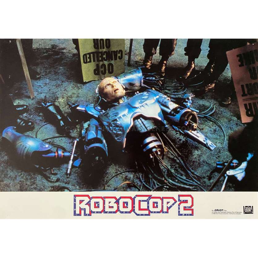 ROBOCOP 2 German Lobby Card N07 - 9x11,5 in. - 1990 - Irvin Kershner, Peter Weller