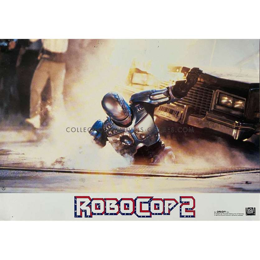 ROBOCOP 2 German Lobby Card N08 - 9x11,5 in. - 1990 - Irvin Kershner, Peter Weller