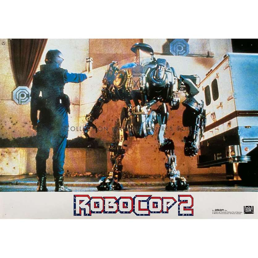 ROBOCOP 2 German Lobby Card N10 - 9x11,5 in. - 1990 - Irvin Kershner, Peter Weller