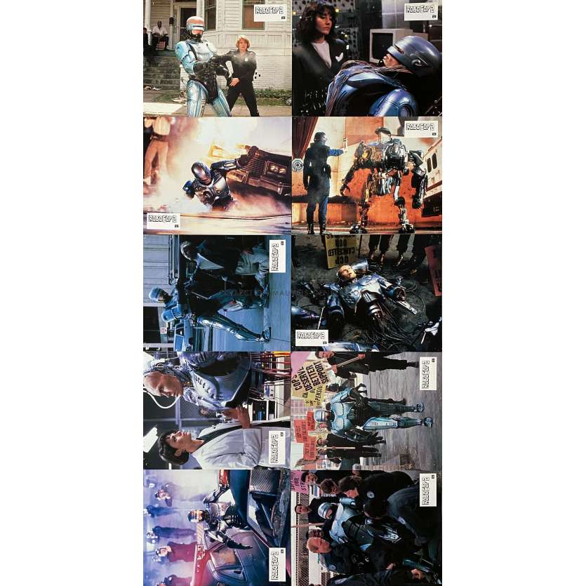 ROBOCOP 2 French Lobby Cards x10 - 9x12 in. - 1990 - Irvin Kershner, Peter Weller