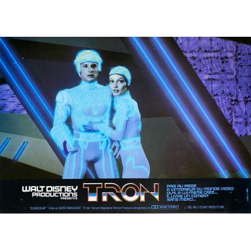 TRON French Lobby Card N05 - 9x12 in. - 1982 - Steven Lisberger, Jeff Bridges