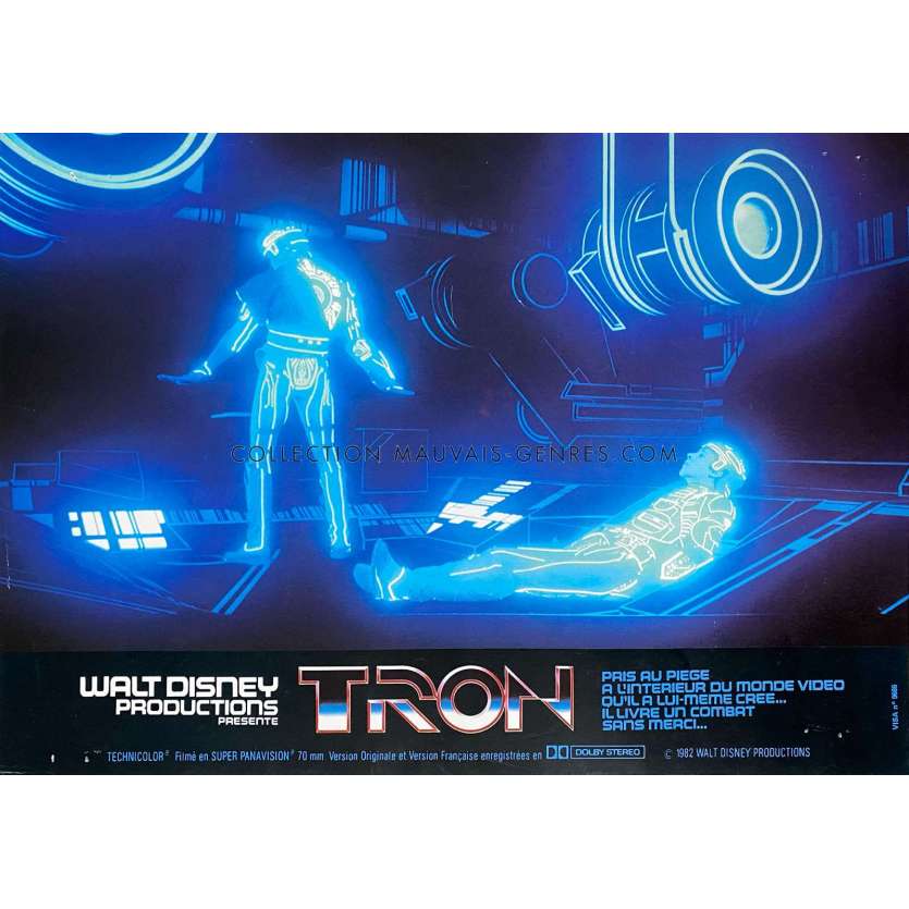 TRON French Lobby Card N10 - 9x12 in. - 1982 - Steven Lisberger, Jeff Bridges