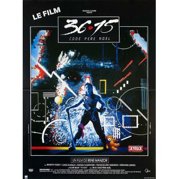 3615 CODE PERE NOEL Affiche de film- 40x54 cm. - 1989 - Brigitte Fossey, René Manzor