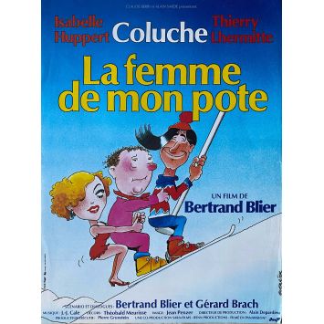 MY BEST FRIEND'S GIRL French Movie Poster- 15x21 in. - 1983 - Bertrand Blier, Coluche