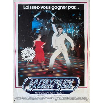 LA FIEVRE DU SAMEDI SOIR Affiche de film 1ere sortie. - 40x54 cm. - 1977 - John Travolta, John Badham