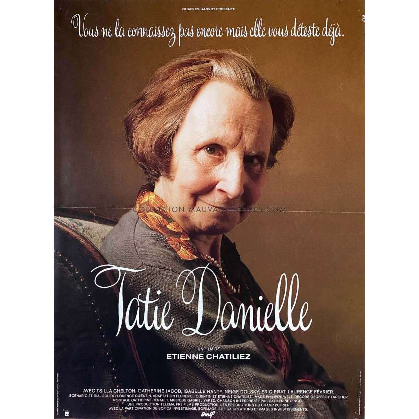 AUNTIE DANIELLE French Movie Poster- 15x21 in. - 1990 - Etienne Chatillez, Tsilla Chelton