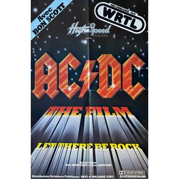 AC/DC LET THERE BE ROCK Affiche de film- 60x80 cm. - 1980 - Angus Young, Bon Scott