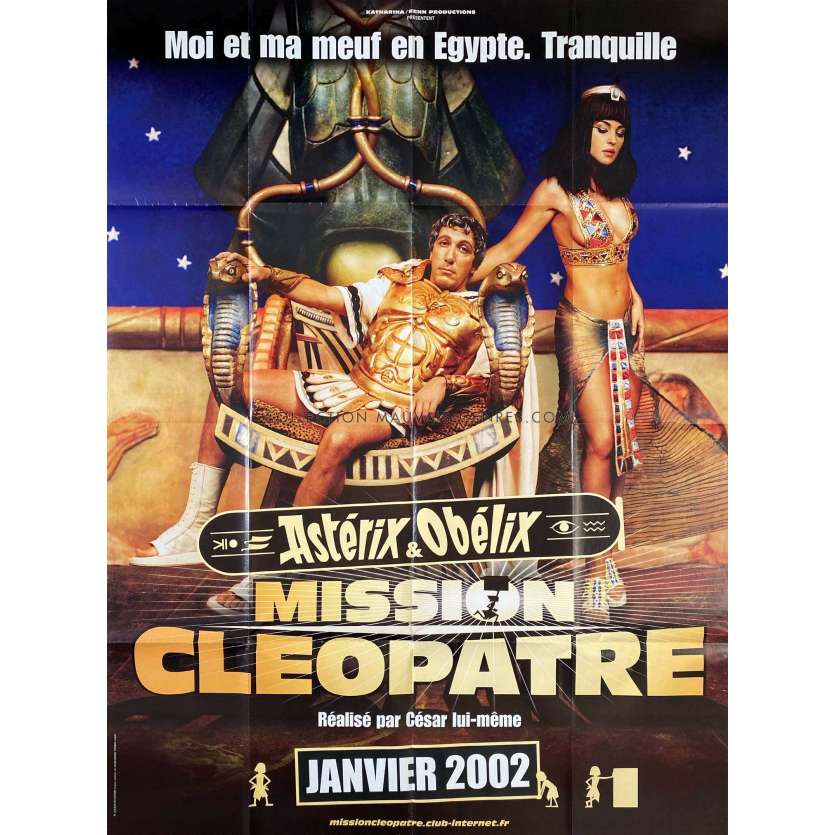 ASTERIX & OBELIX: MISSION CLEOPATRA French Movie Poster Adv. - 47x63 in. - 2002 - Alain Chabat, Jamel Debbouze