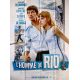 L'HOMME DE RIO Affiche de film- 120x160 cm. - 1964/R2024 - Jean-Paul Belmondo, Philippe de Broca