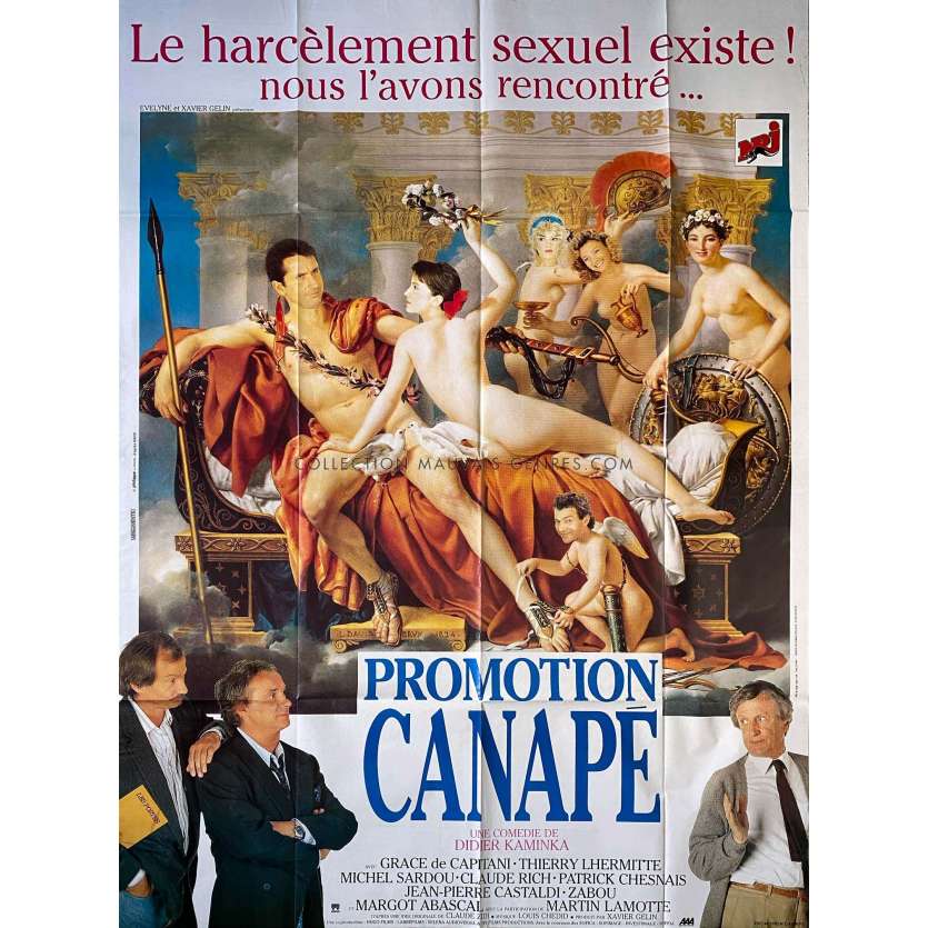 PROMOTION CANAPE Affiche de film- 120x160 cm. - 1990 - Thierry Lhermitte, Didier Kaminka