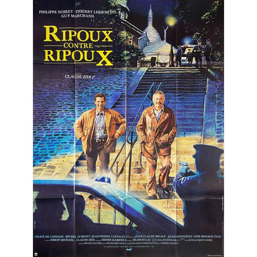 RIPOUX CONTRE RIPOUX Affiche de film- 120x160 cm. - 1990 - Philippe Noiret, Claude Zidi