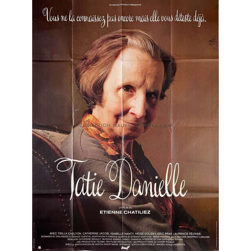 AUNTIE DANIELLE French Movie Poster- 47x63 in. - 1990 - Etienne Chatillez, Tsilla Chelton