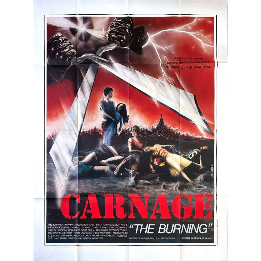 CARNAGE Affiche de film- 120x160 cm. - 1981 - Tony Maylam