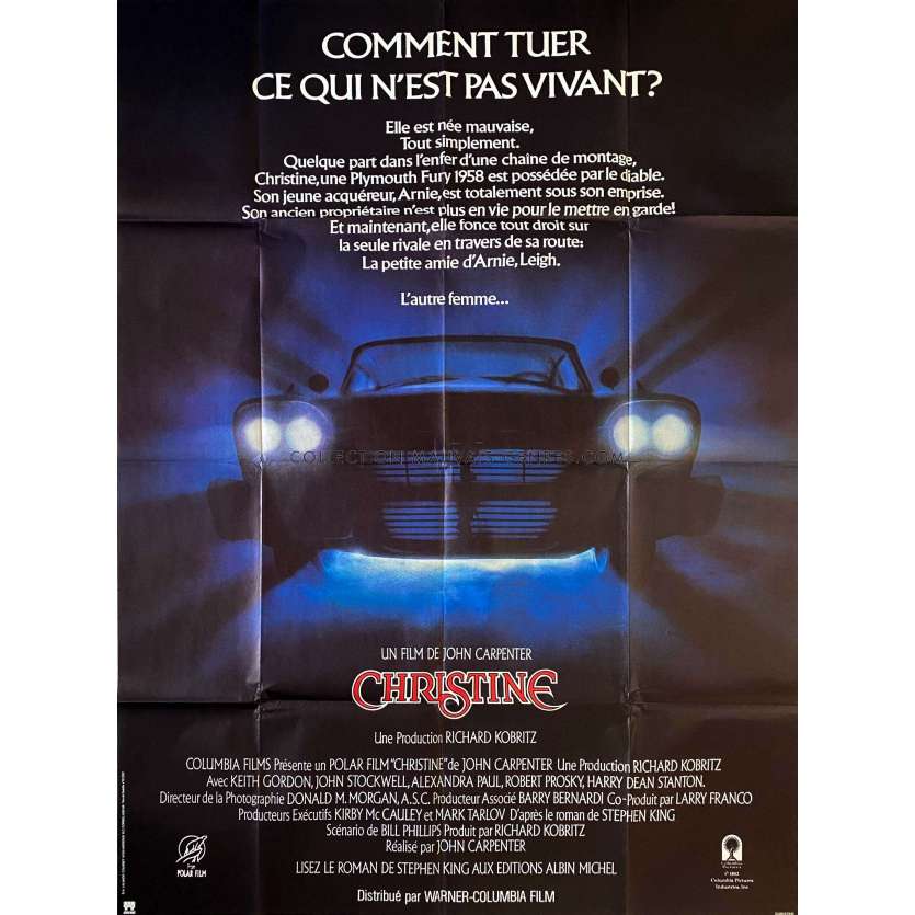 CHRISTINE French Movie Poster- 47x63 in. - 1983 - John Carpenter, Keith Gordon